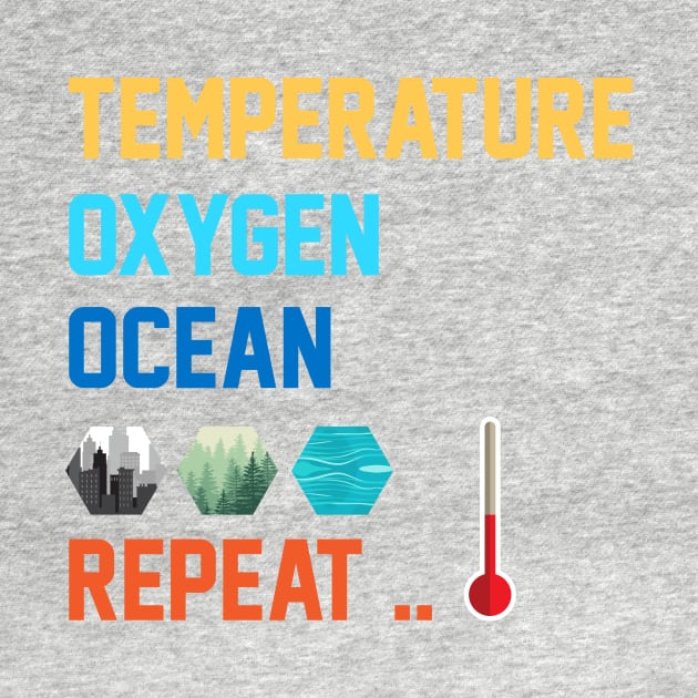 Terraforming Mars Temperature, Oxygen, Ocean, Repeat Board Game Graphic - Tabletop Gaming by MeepleDesign